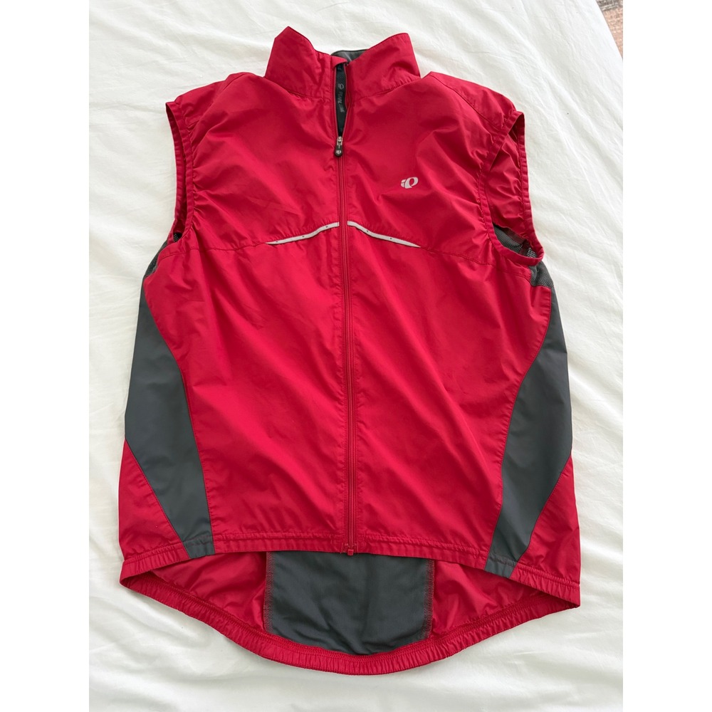 Pearl‎ Izumi Cycling Vest Women's M Pink Red Windbreaker Reflective Lightweight
